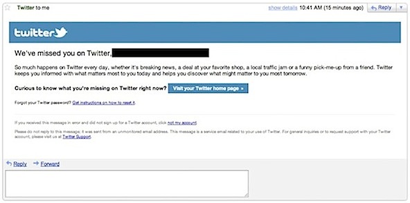 Twitter Gets Their Customers Back with a Special Kind of Email